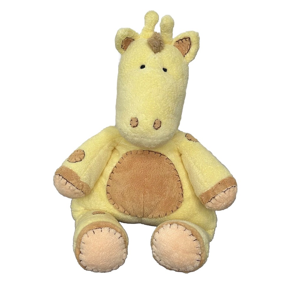 Pottery Barn Kids Yellow Giraffe Plush Stuffed Animal Lovey Nursery Baby Toddler